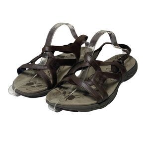 Merrell Brown Leather Agave 2 Lavish Hiking Walking Sandal Women's Size 11